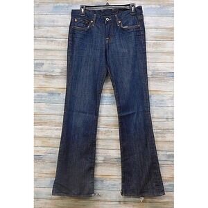 Lucky Brand Sweet N Low Bootcut Jeans Dark Wash Womens Size 6 Rider Boho Western
